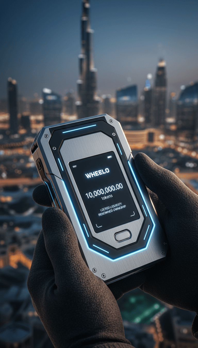 Secure WHEELO token holding in cold storage