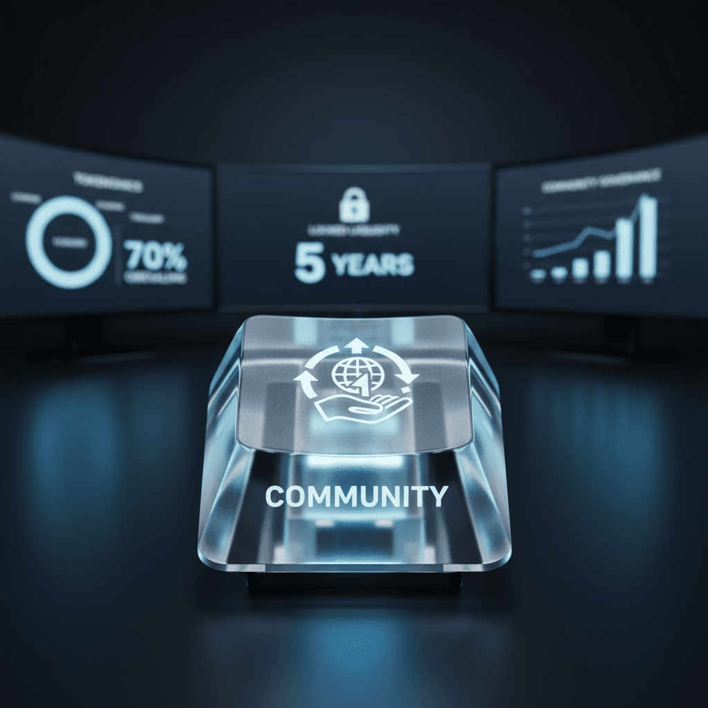 Community-driven decentralization symbolized